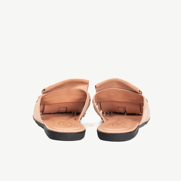 Tod's Sand Gomma Fringed Tassel Flat Thong Sandals - Picture 4 of 10